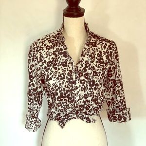 J.Crew leopard print blouse